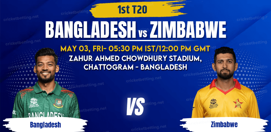 Bangladesh vs Zimbabwe 1st T20 Match Prediction 2024
