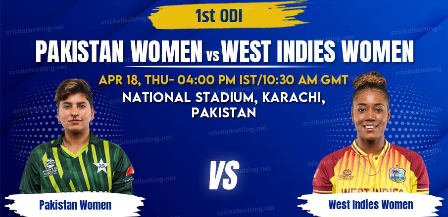 Pakistan vs West Indies Women 1st ODI Prediction 2024
