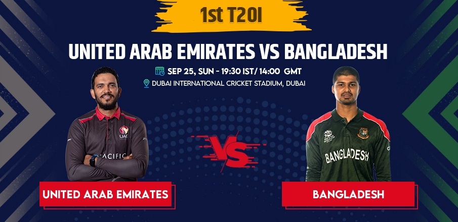 Bangladesh vs UAE 2022 1st T20 Match Prediction