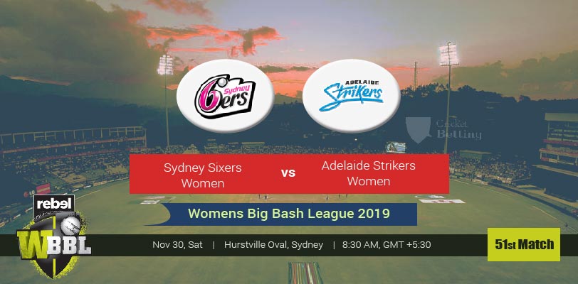 Sydney Sixers Women vs Adelaide Strikers Women Prediction