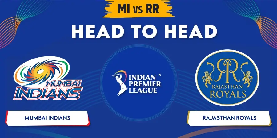MI vs RR Head To Head Record - IPL 2023