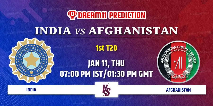 India vs Afghanistan Dream11 Team Prediction 1st T20