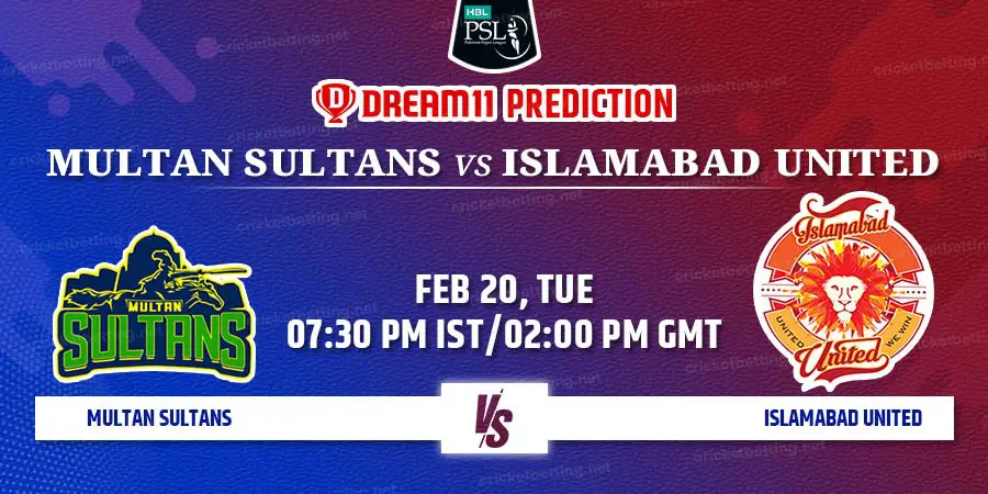 Multan Sultans vs Islamabad United Dream11 Team Prediction PSL 2024 Match 5