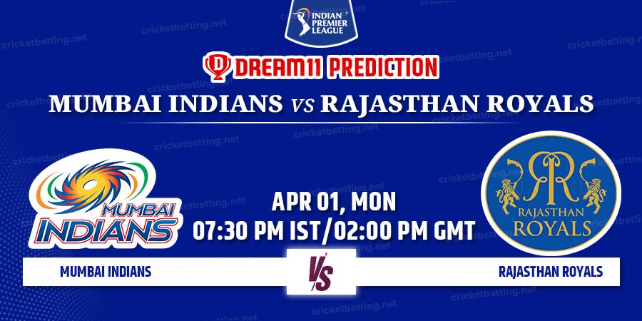Mumbai Indians vs Rajasthan Royals Dream11 Team Prediction IPL 2024 Match 14