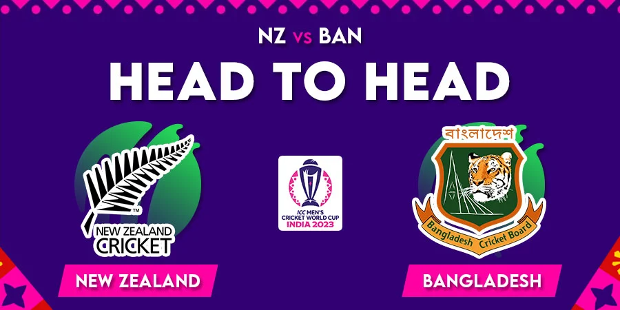 NZ vs BAN Head To Head Record - Cricket World Cup 2023