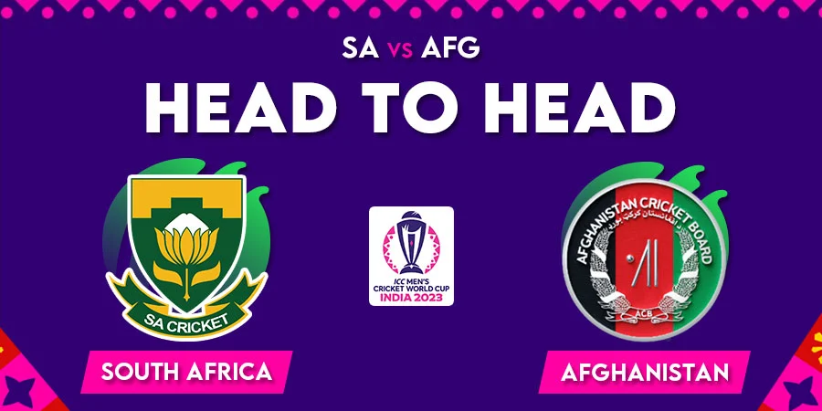 SA vs AFG Head To Head Record - Cricket World Cup 2023
