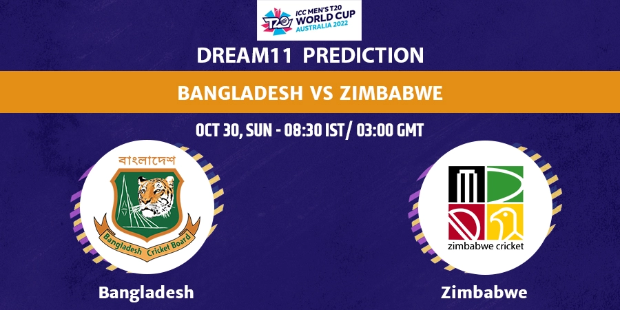 Bangladesh vs Zimbabwe Dream11 Team Prediction T20 World Cup 2022