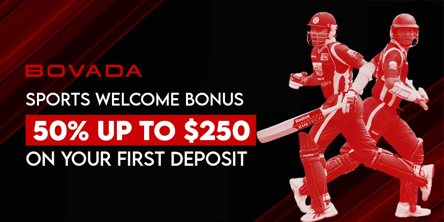 Get your Bovada Sports Welcome Bonus of 50% up to $250 on your First Deposit