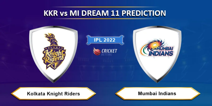 IPL 2022 KKR vs MI Dream11 Team Prediction for Today Match -  April 6th, 2022