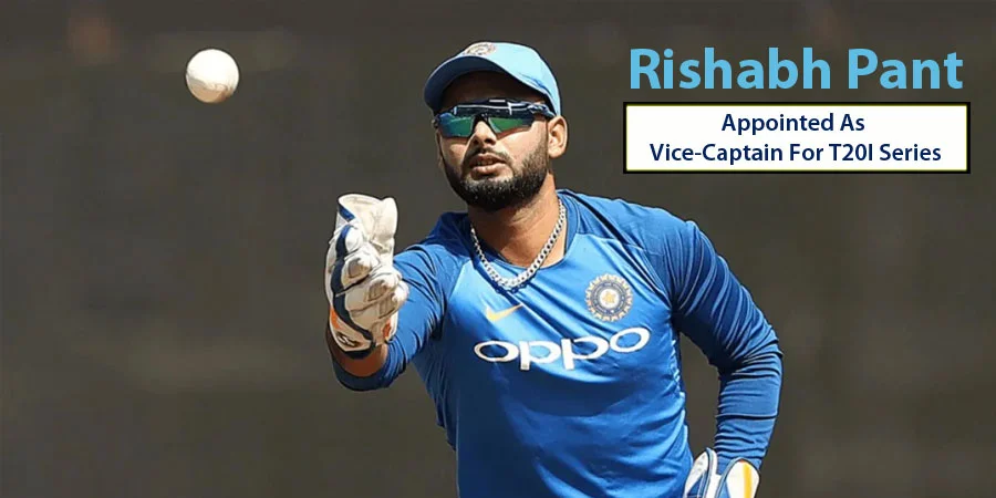 Rishabh Pant is elevated to vice-captain position for T2OI series after KL Rahul ruled out along with Axar Patel and Washington Sundar
