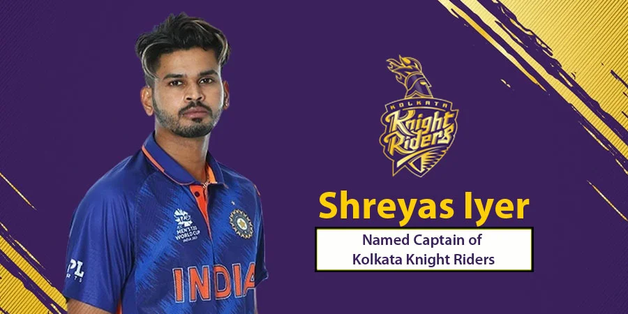 Ahead of the IPL 2022, Kolkata Knight Riders appointed Shreyas Iyer as the new captain
