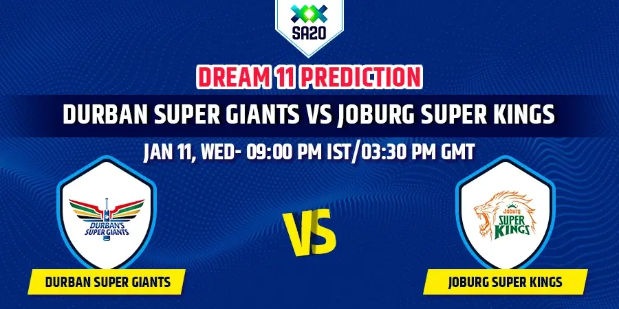 DUR vs JOH Dream11 Team Prediction SA20 2023
