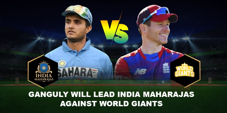 Sourav Ganguly will captain the Indian Maharajas against World Giants in Legends League Cricket