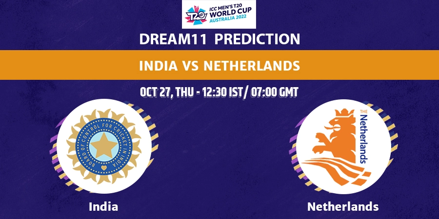 India vs Netherlands Dream11 Team Prediction T20 World Cup 2022