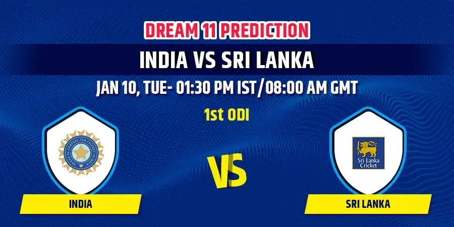 India vs Sri Lanka 1st ODI Dream11 Team Prediction