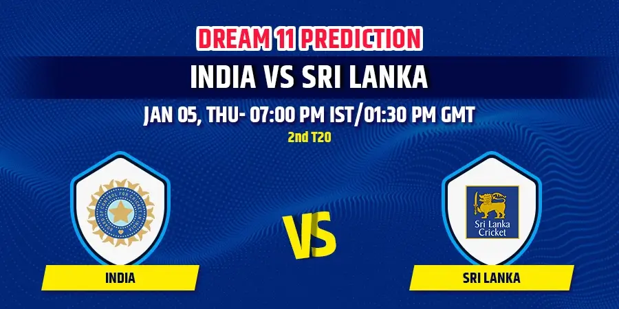 India vs Sri Lanka 2nd T20 Dream11 Team Prediction