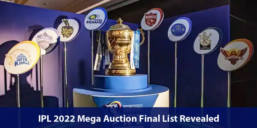 IPL 2022 auction list released, 590 players finalized