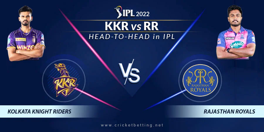 KKR vs RR Head To Head Record - IPL 2022