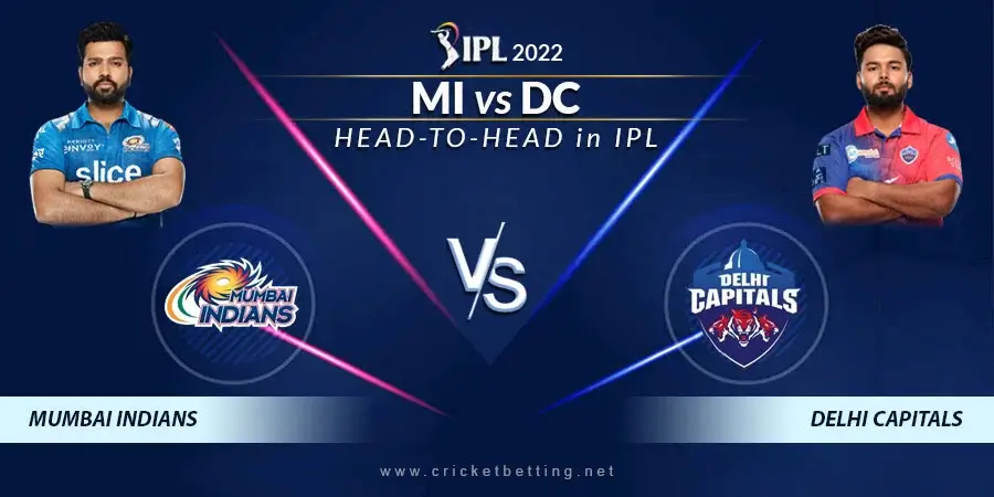 MI vs DC Head To Head Record - IPL 2022