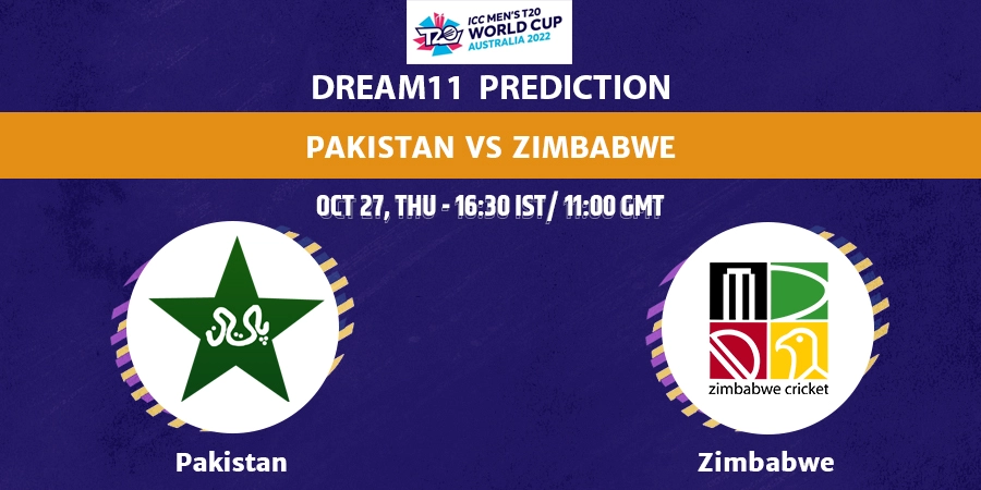 Pakistan vs Zimbabwe Dream11 Team Prediction T20 World Cup 2022