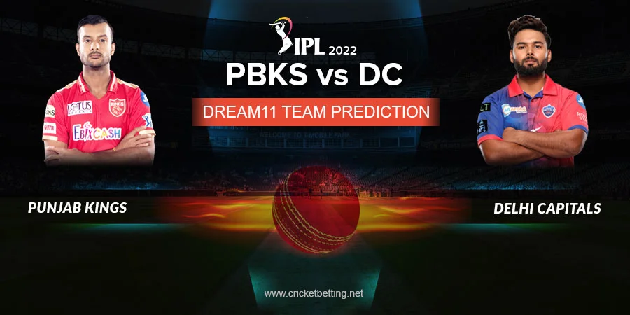 IPL 2022 PBKS vs DC Dream11 Team Prediction