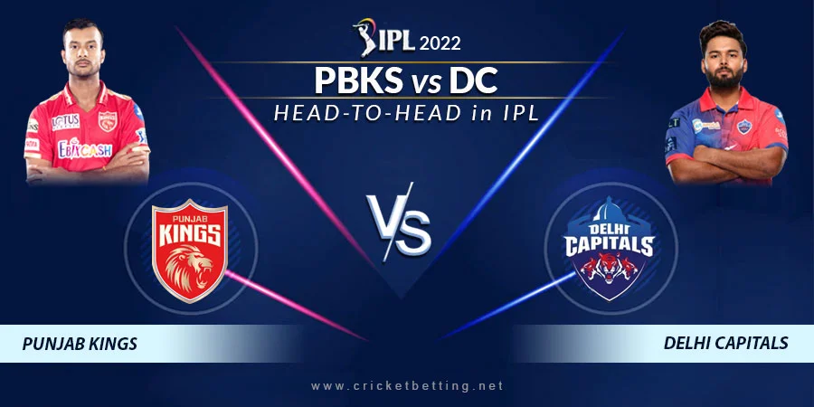 PBKS vs DC Head To Head Record - IPL 2022