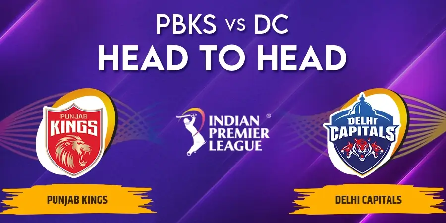 PBKS vs DC Head To Head Record - IPL 2024