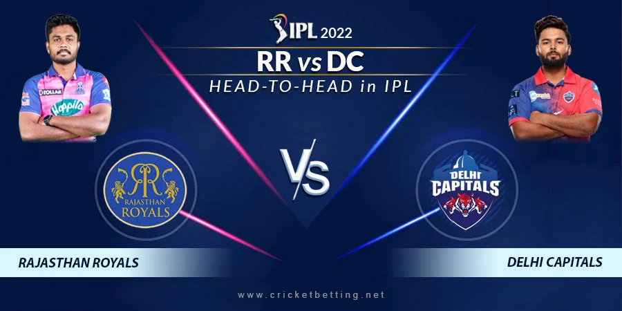 RR vs DC Head To Head Record - IPL 2022