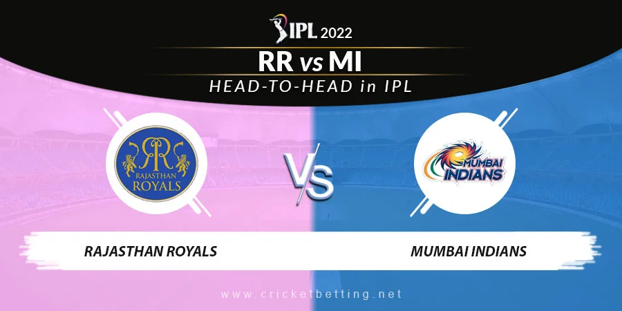 RR vs MI Head To Head Record - IPL 2022