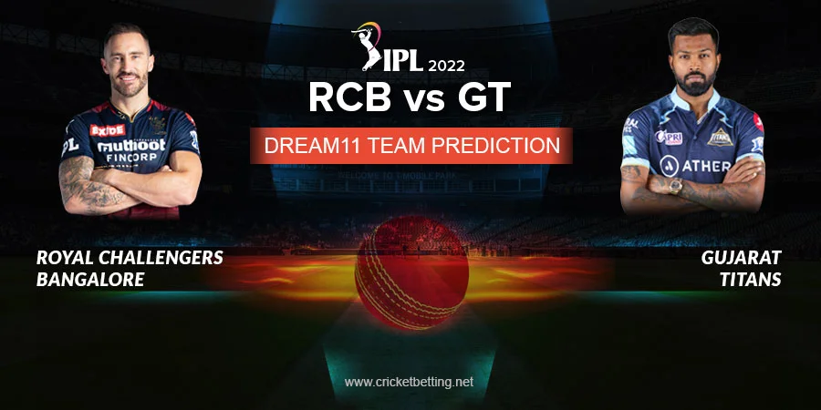 IPL 2022 RCB vs GT Dream11 Team Prediction