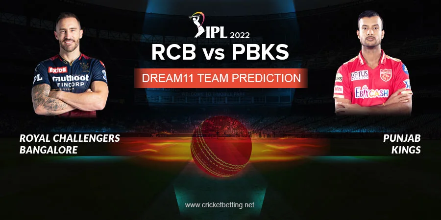 IPL 2022 RCB vs PBKS Dream11 Team Prediction