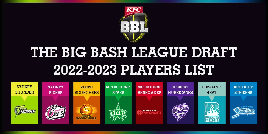 Big Bash League (BBL) Draft 2022-2023 Players List and Teams Squad