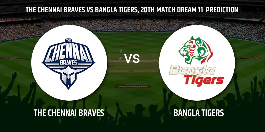 The Chennai Braves (CB) vs Bangla Tigers (BT) Match Today Dream11 Prediction, Playing 11, Captain, Vice Captain, Head to Head Abu Dhabi T10 League 2021