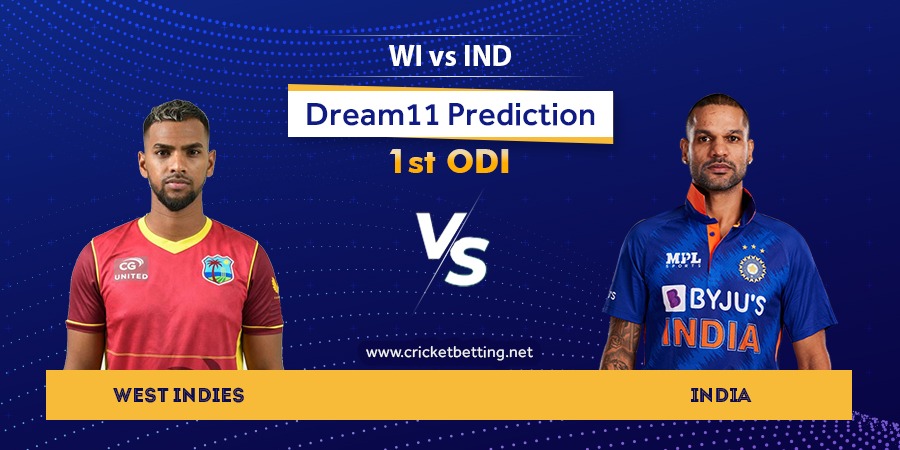 WI vs IND 1st ODI Dream11 Team Prediction