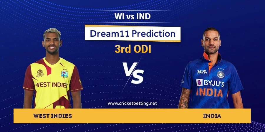 WI vs IND 3rd ODI Dream11 Team Prediction