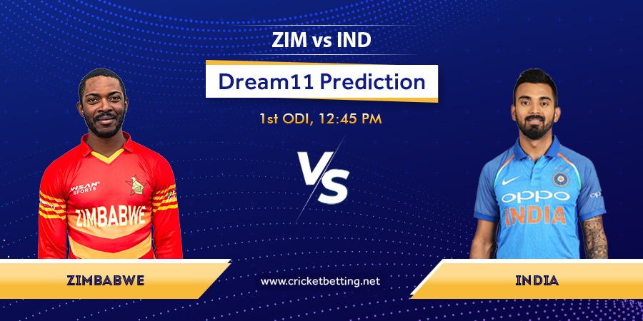 ZIM vs IND 1st ODI Dream11 Team Prediction